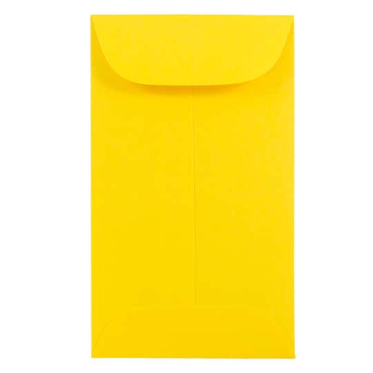 JAM Paper Colored #3 Coin Business Envelopes